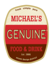 Logo for Michael's Genuine Food & Drink