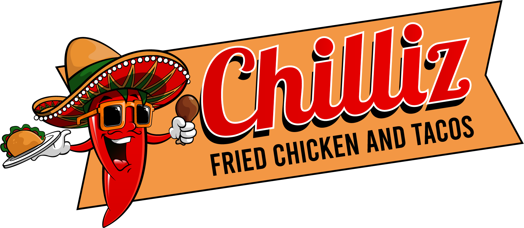 Logo for Chilliz Fried Chicken and Taco's