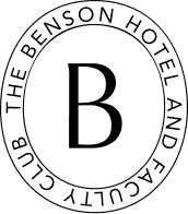 Logo for The Benson Hotel and Faculty Club