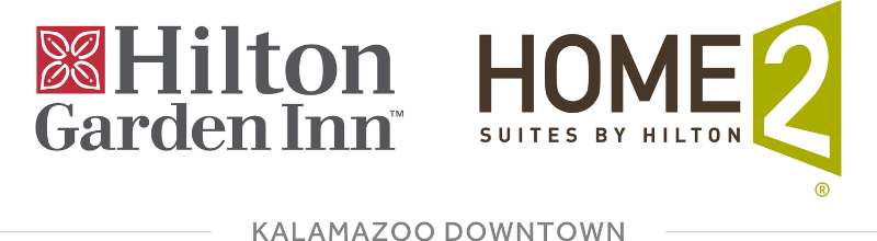 Logo for Hilton Garden Inn + Home2 Suites Kalamazoo Downtown