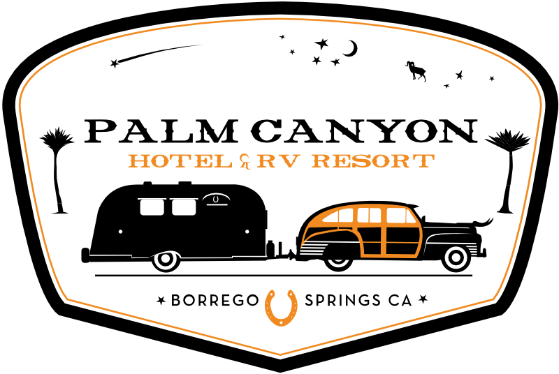 Logo for Palm Canyon Hotel & RV Resort